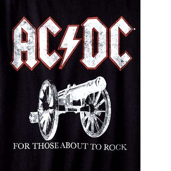 AC/DC For Those About To Rock Logo blues rock Official T-Shirt M NWT - Picture 3 of 3